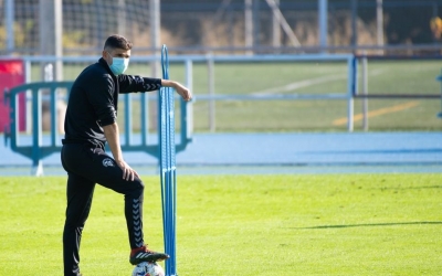 Antonio Hidalgo durant un entrenament aquesta temporada | Roger Benet